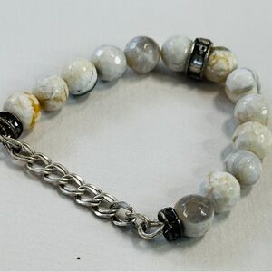 Beaded Bracelet with Chain | Whispering Prayer
